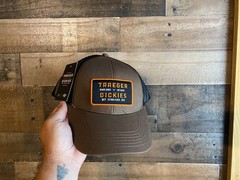 Traeger Dickies Snapback Hat NEW Patch Trucker Cap Brown Black Orange Work Hard