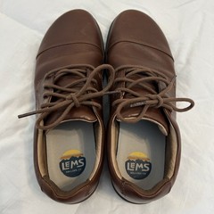 Lems Nine2Five Shoes Men’s 10.5 Brown Mocha Leather Oxford Barefoot Shoe