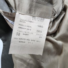 Vtg USA MADE Givenchy 38S 32×30 Gray Birdseye 100% Wool Tweed 4Btn 2Pc Mens Suit