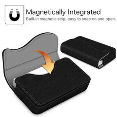 Business Card Holder Credit Card Wallet Leather Case Organizer Magnetic Closure
