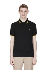 Fred Perry Men’s Cotton Polo Short Sleeve M3600 Slim Fit Pique Twin tipped M-2XL