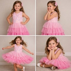 Rare Editions Girls Sleeveless Special Occasion Dress Size XS 4/5