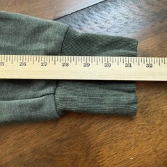 Varley Sweatshirt Womens XL Green DoubleSoft Side Zip Crewneck Knit Pullover