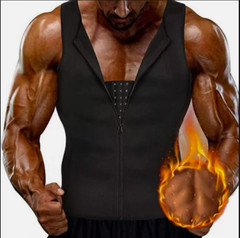 Men Neoprene Sauna Sweat Vest Body Shaper GYM Waist Trainer Fat Burner Shapewear