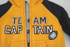 Carter’s 3-Piece TEAM CAPTAIN Jacket Bodysuit Pants Football Size 3M NEW