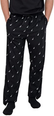 Nautica Men’s One-Piece Garment Fleece Pajama Pants, Black, Size M