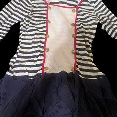 Women’s Sailor Costume Dress & Hat Nautical Navy White Halloween Cosplay NWT