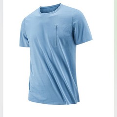 Summer outdoor breathable lightweight loose cooling short sleeve men’s