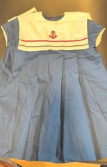 Vintage Custom Made Ance’ K Sailor Dress Girls Size 6, Red, White and Blue