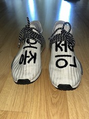 adidas Pharrell Williams NMD Hu Human Race White/Black/Pink Sneaker SHW 675001
