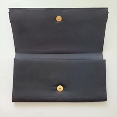 Satin Purse Damascene Toledo Spain Enhancement Gold Tone Jewelry Vtg 70’s