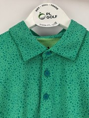Adidas Men’s Ultimate365 Mini Bunker Golf Polo Size Large Green/32786