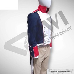 New Men’s Blue Reproduction French Napoleonic Uniform Blue Wool Coat
