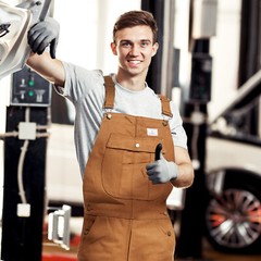 HISEA Men Heavy Duty Bib Overalls Relaxed Fit Dungarees Workwear Pants Jumpsuit