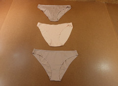Everlane Womens Size XL Muti Neutral Lightweight Cotton Blend Panty 3 Pieces New