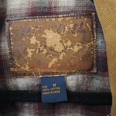Vintage Rip Curl 90s Plaid Lined Trucker Jacket Blue Corduroy Collar Women’s M