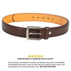 Men’s Top Grain Leather Belts for Men Genuine Solid Belt Workmen 1.5inch Width