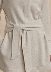 NWT Varley Anset Jacket Sz S Ivory Marl DoubleSoft Preppy Designer Chic $158