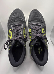 Brooks Mens Running Sneakers 11.5D Glycerin GTS 20 Lace Up Engineered Mesh Gray