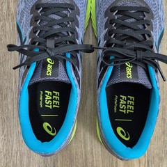 ASICS GEL-DS Trainer 25 Metropolis/ Lime Men’s Size 12 Running Sneaker 1011A675