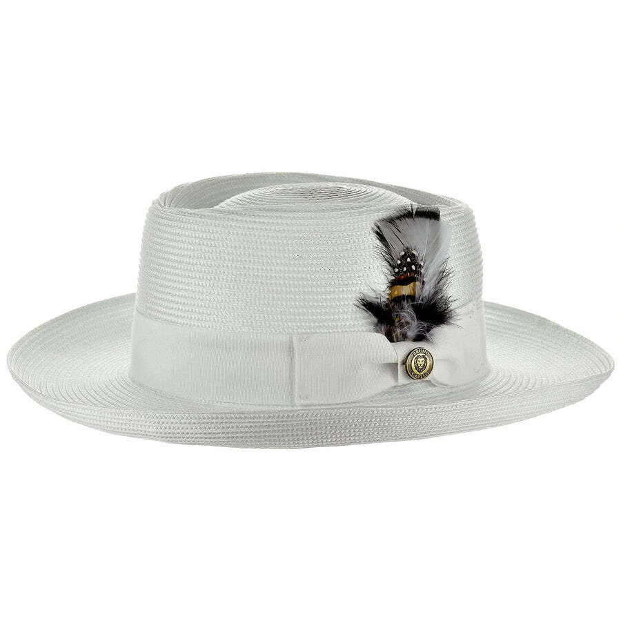 Gambler Straw Wide Brim Hat by Bruno Capelo