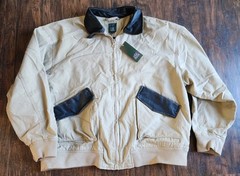 Wild Fable Women’s Canvas & Faux Leather Bomber Jacket Coat, XL, NEW!!