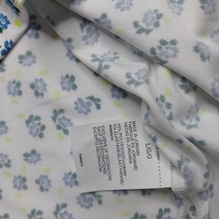 Under Armour Polo Shirt Men Large UPF 30 Anti Odor Golf Performance White Floral