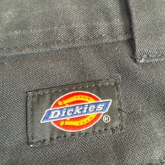 Dickies Cargo Black Pants Mens High Rise Zipper fly