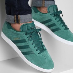 Adidas Originals Gazelle Men’s Soccer Sneakers Athletic Shoe Suede Green #986