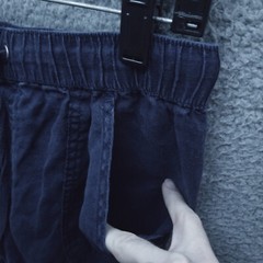 C & C California Women’s M Blue Jogger Pants 100% Linen 30.75″ 28″ 11.25″
