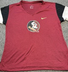 Florida State Seminoles Shirt Womens Medium Nike Dri-FIT NCAA Football Tee
