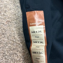 Haggar Pants Work to Weekend 54×34 Navy Blue Pleated Classic Fit Khakis New