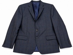 Ralph Lauren Men’s 50R Charcoal Gray Windowpane Plaid Wool Sports Coat Blazer