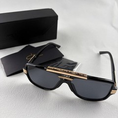 Cazal Black Gold Sunglasses Iconic Frame Classic Black Lens Included Box