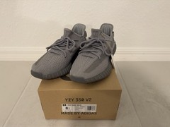 adidas Yeezy Boost 350 V2 Steel Grey Primeknit Low Top IF3219 2024 Men