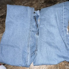 American Eagle Outfitters Straight High Rise Light Wash Distressed
