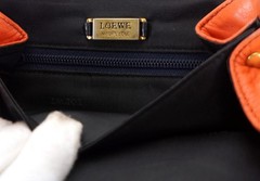 Vintage LOEWE Anagram Leather Shoulder Crossbody Messenger Satchel Bag Spain