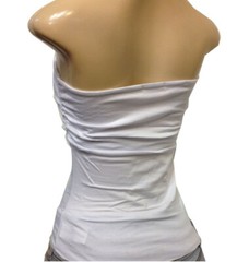 Tube Top Cotton Span Plain Solid Basic Layering No Built-in Bra S M L 1X 2X 3X