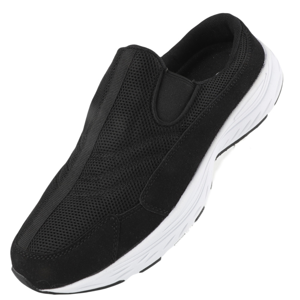 Mens Wide Slip On Mule Shoes Comfortable Closed-Toe Clogs Walking Sneaker Shoes