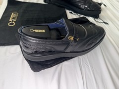 Zilli Calf Crocodile Monk Strap Loafer with Cashmere Lining 12 (Eu 45) Shoes $5k