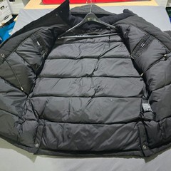 Claiborne Down Fill Parka Mens XL Black Detachable Hood Heavyweight Jacket