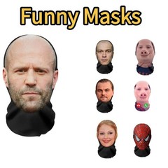 Cosplay Headwear Fashion Balaclava 3d Printed Mask Elastic Mesh Full Face 1pcs