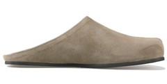 Firenze Atelier Men’s Handmade Beige Suede Mules & Slip-on Clogs Slippers Slides
