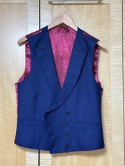 Steed Savile Row Fully Canvassed 4pc MTM Suit w/ DB Waistcoat