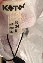White Lace Trim Cami Button Front Top NWT EU 36 US 4 Camisole Tank