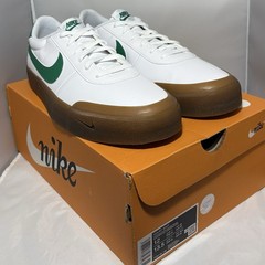 Nike Court Shot White Green Mens Size 12 Malachite Gum Skate Shoes Sneakers