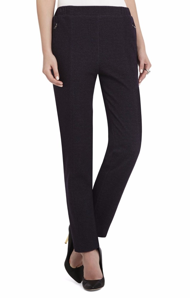 NEW BCBGMAXAZRIA HEAHTER DARK INK ZEVA RRELAXED TROUSER SYO2F174/M762A SIZE XS