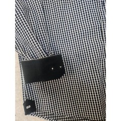 Brio 1818 Men’s Black and White Plaid Shirt Size XL