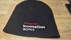 Snap-on Innovation Works Beanie Hat Black AJM Knit Cap Embroidered Logo Canada