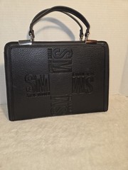 Steve Madden Women’s Bmateo Black Satchel Logo Bag